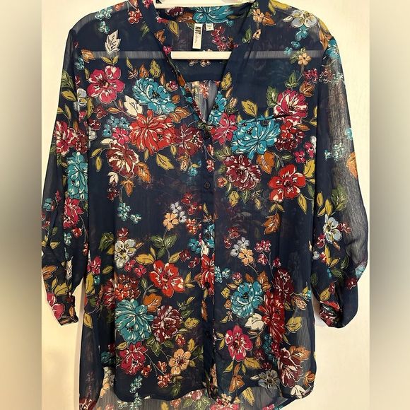 KuT From the Kloth Long Sleeve Sheer Blouse. Size medium. - Picture 1 of 8